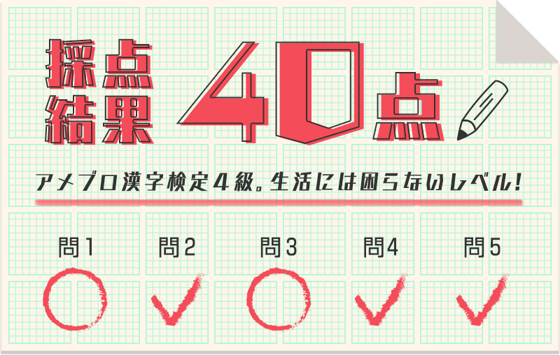 アメブロ漢字検定に挑戦してみよう